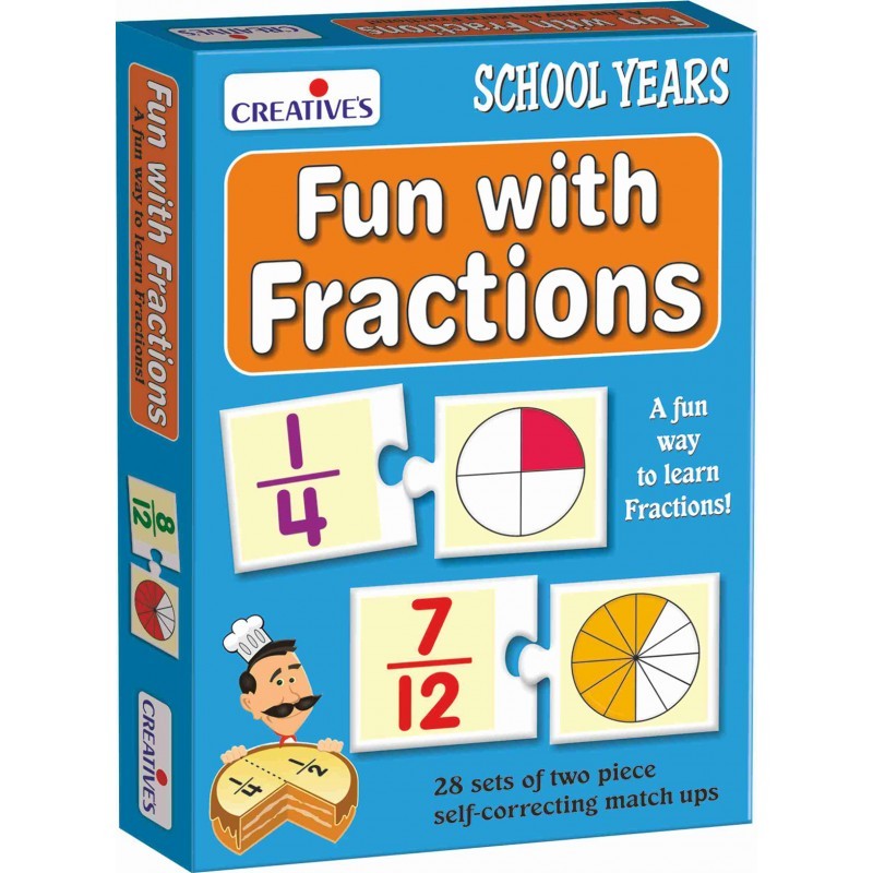 Fun With Fractions by Creatives 28 piece match up puzzle